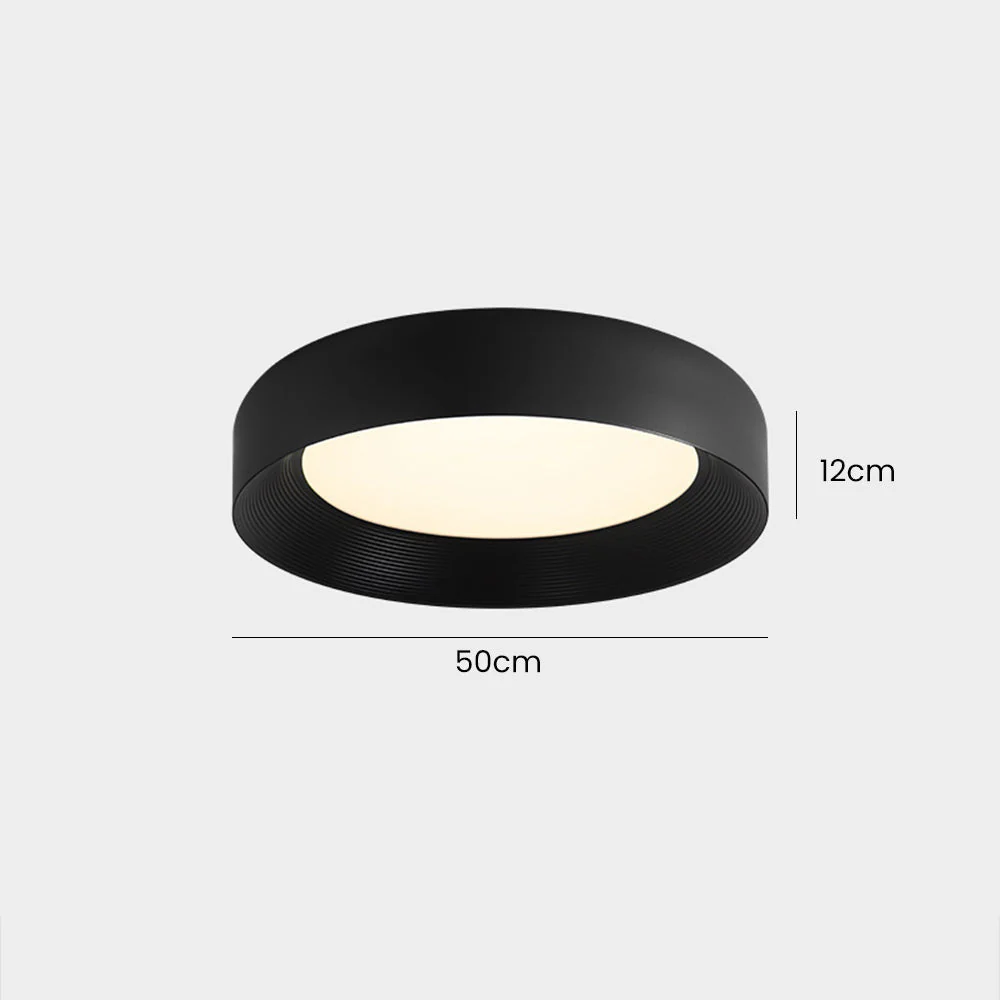 Modern LED Metal Ceiling Lamp Flush Mount Black Ceiling Light - Image 11