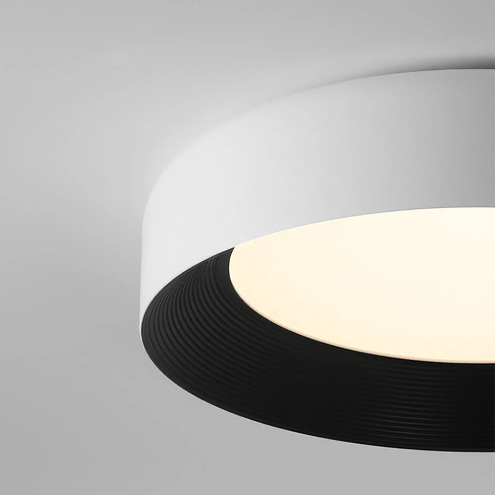 Modern LED Metal Ceiling Lamp Flush Mount Black Ceiling Light - Image 3