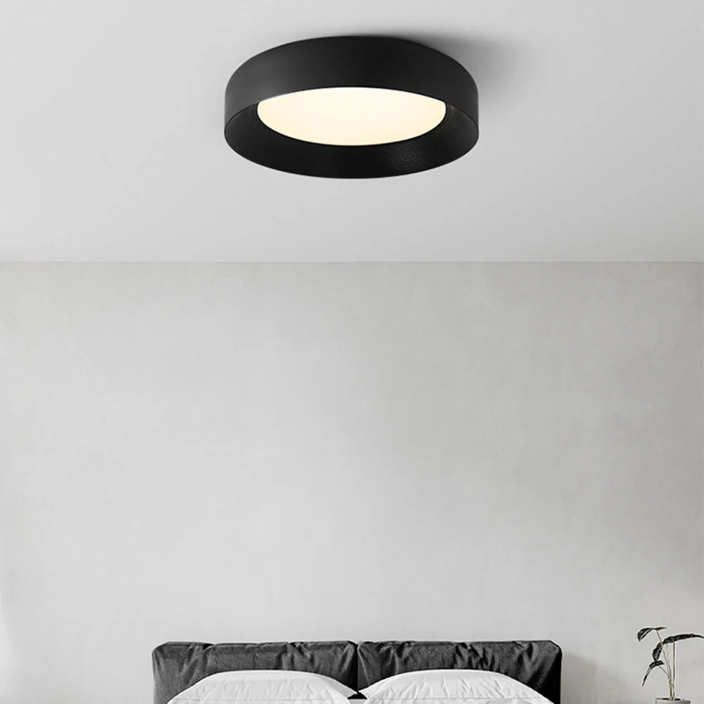 Modern LED Metal Ceiling Lamp Flush Mount Black Ceiling Light - Image 6