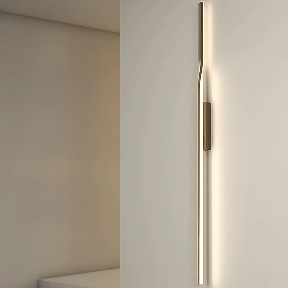Modern Linear Black LED Wall Lamp for Living Room Bedroom - Image 6