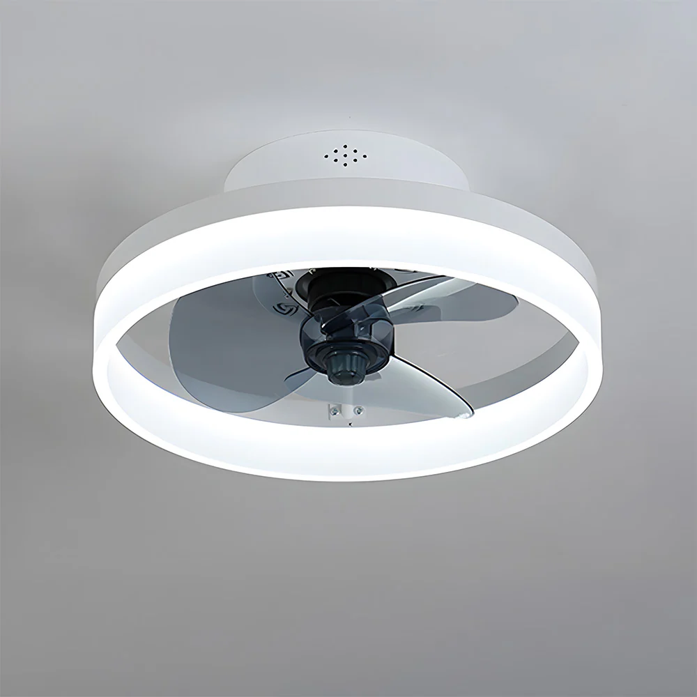 Modern Low Profile Ceiling Fan with Light 6 Speeds Reversible DC Motor Fan Light - Image 14