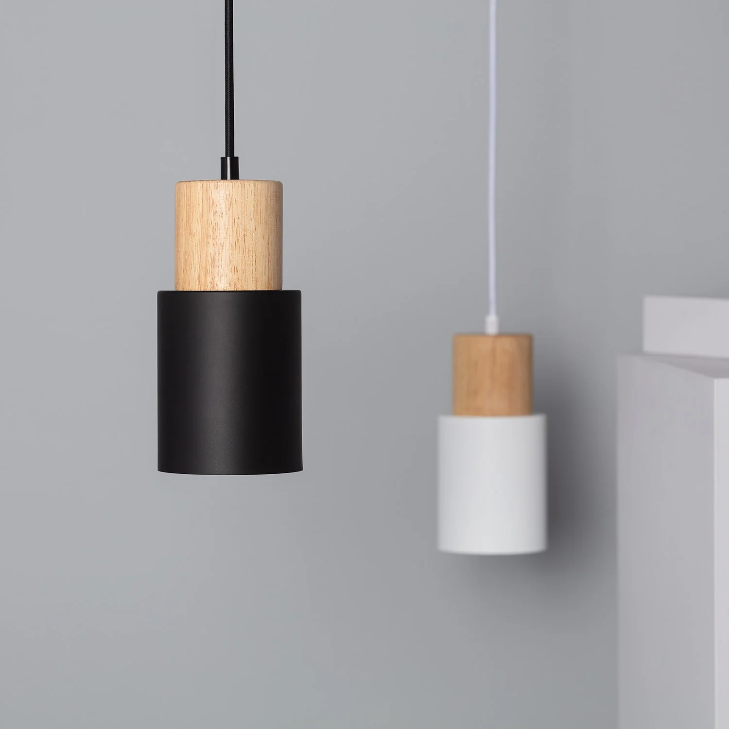 Modern Macaron Cylinder Iron Pendant Light - Image 6