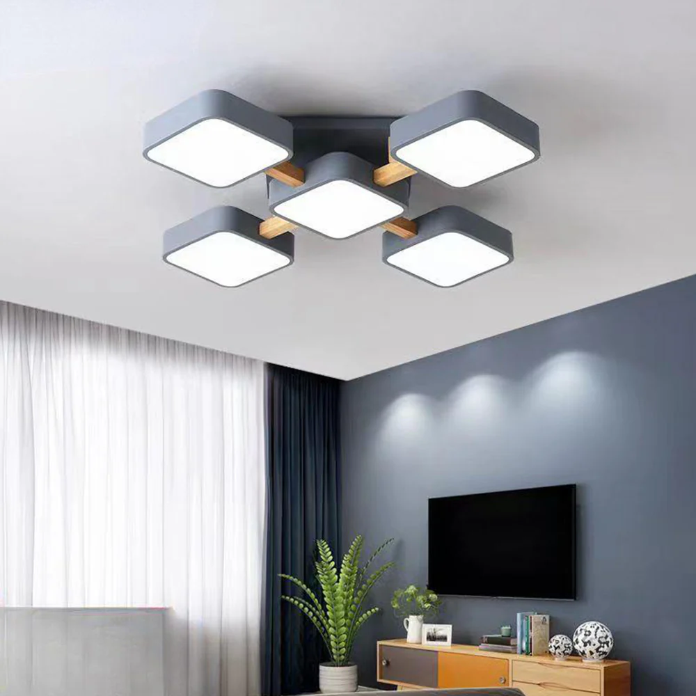 Modern Macaron LED Ceiling Lighting For Bedroom - Image 13