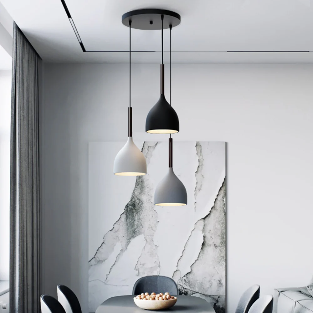 Modern Metal Triple Ceiling Lights - Image 4