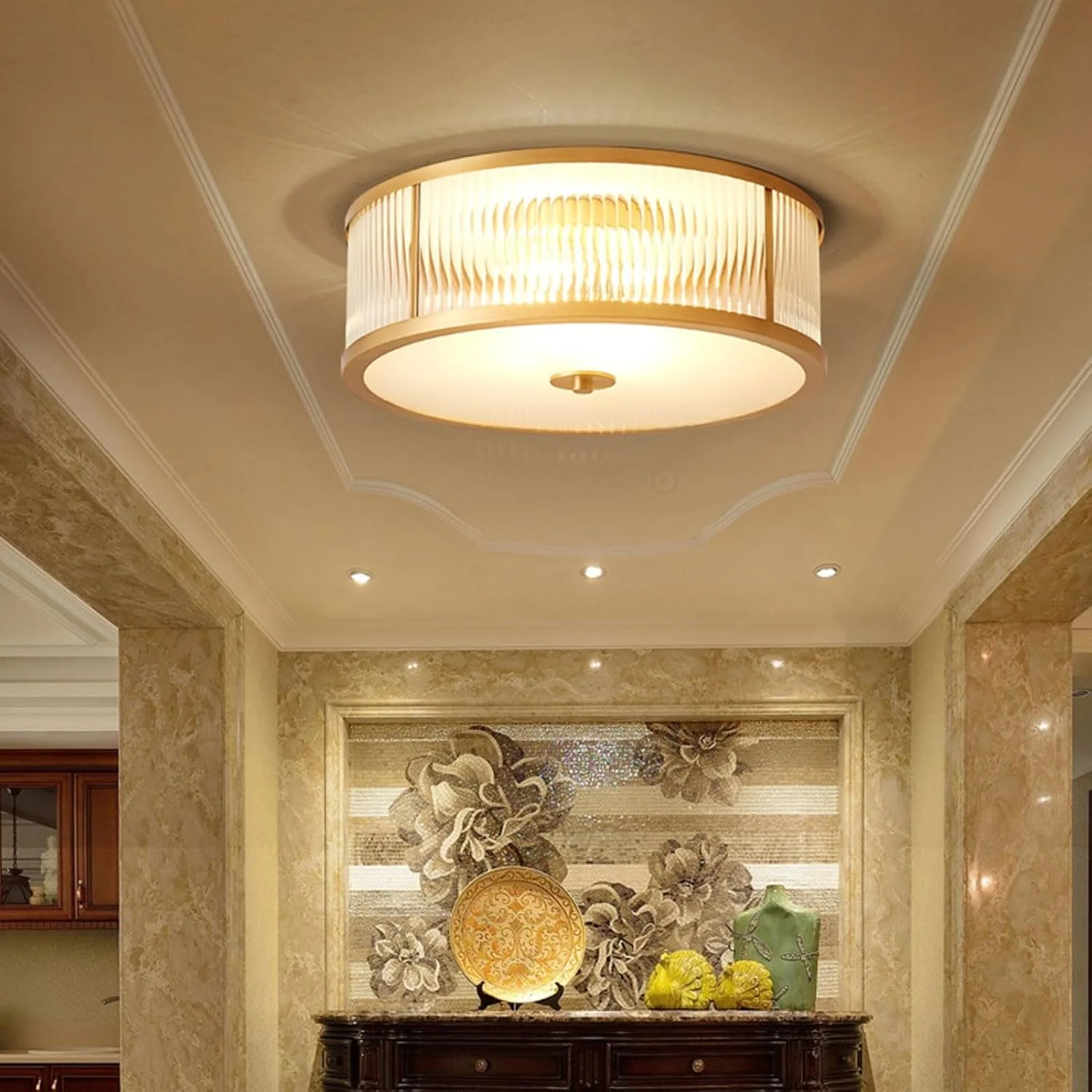Modern Minimalism Glass Round Ceiling Lamps - Image 3