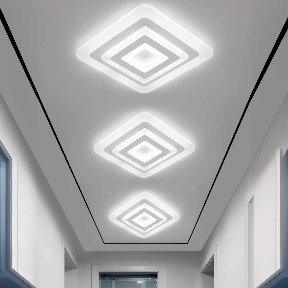 Modern Minimalism Square LED Flat Mounted Ceiling Light - Image 3