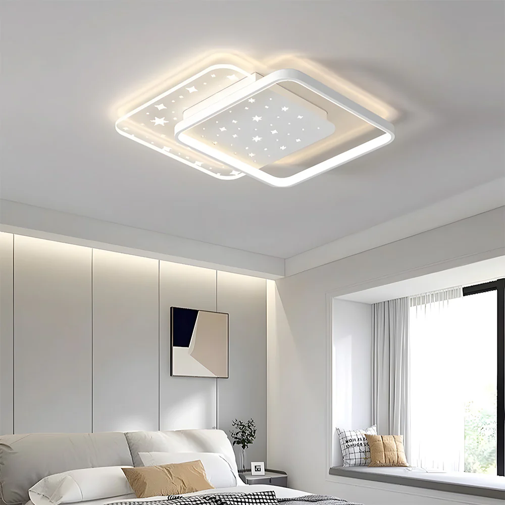 Modern Minimalist Polymorphic Acrylic Bedroom Ceiling Lamp - Image 19