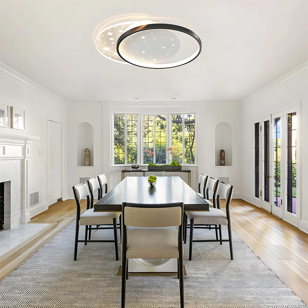 Modern Minimalist Polymorphic Acrylic Bedroom Ceiling Lamp - Image 9