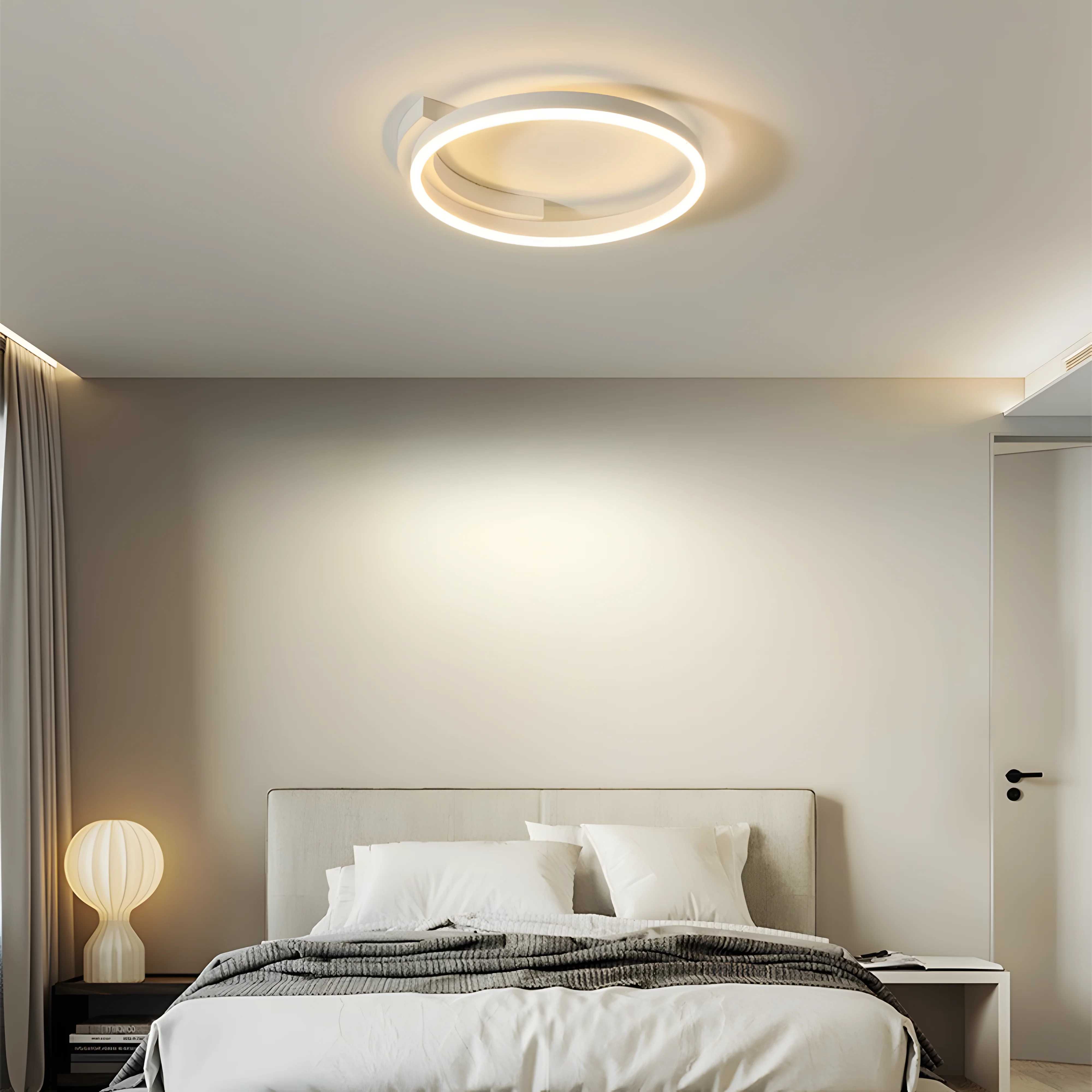Modern Minimalist Round Living Room LED Ceiling Light - Image 12