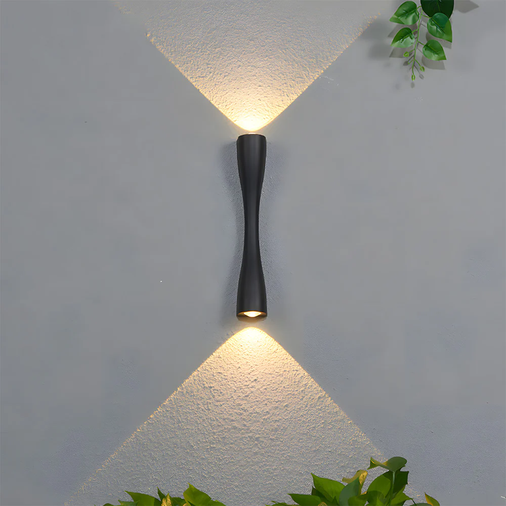 Modern Minimalist Up and Down Outdoor Wall Lights - Image 3