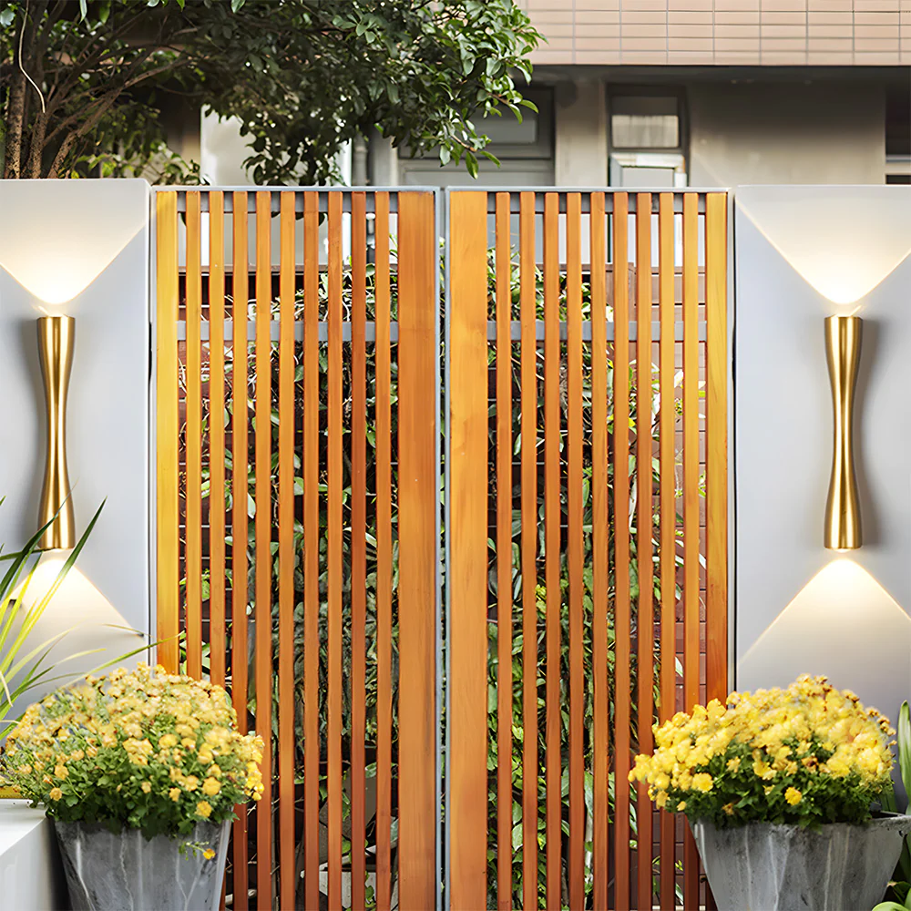 Modern Minimalist Up and Down Outdoor Wall Lights - Image 7