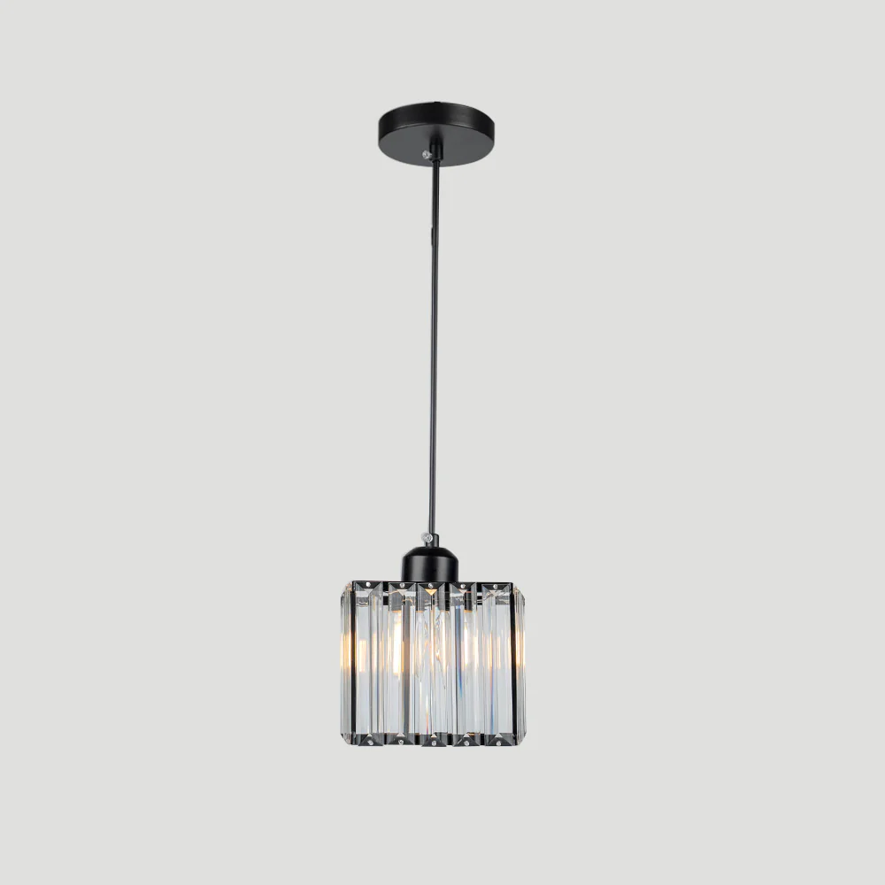 Modern Multi-Head Glass Kitchen Black Pendant Light - Image 10