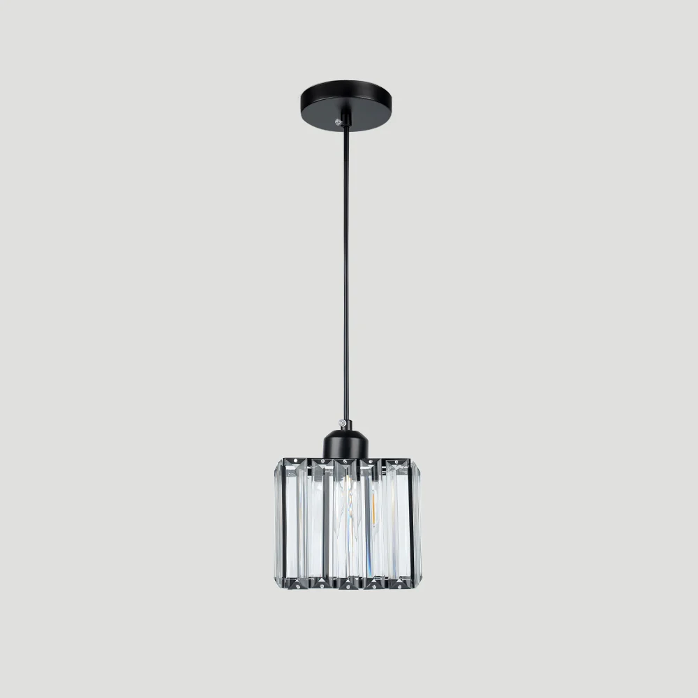 Modern Multi-Head Glass Kitchen Black Pendant Light - Image 11