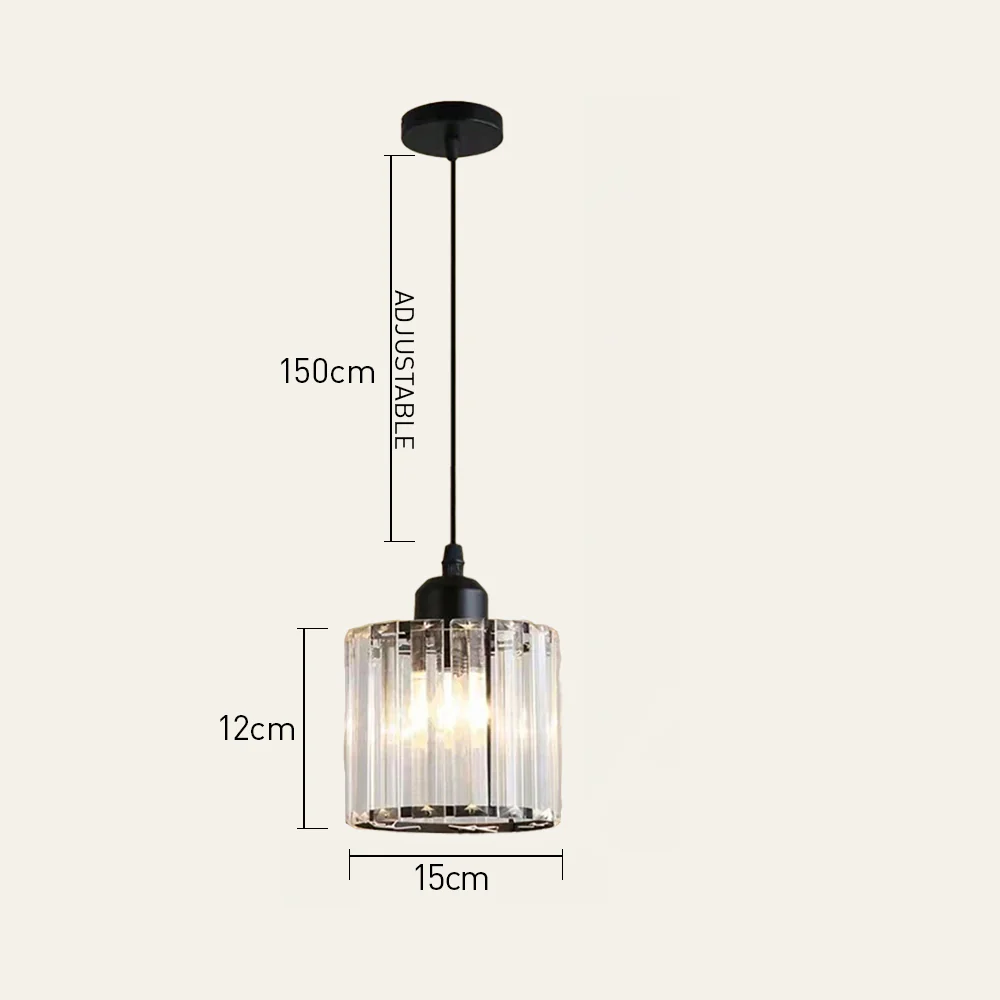 Modern Multi-Head Glass Kitchen Black Pendant Light - Image 24