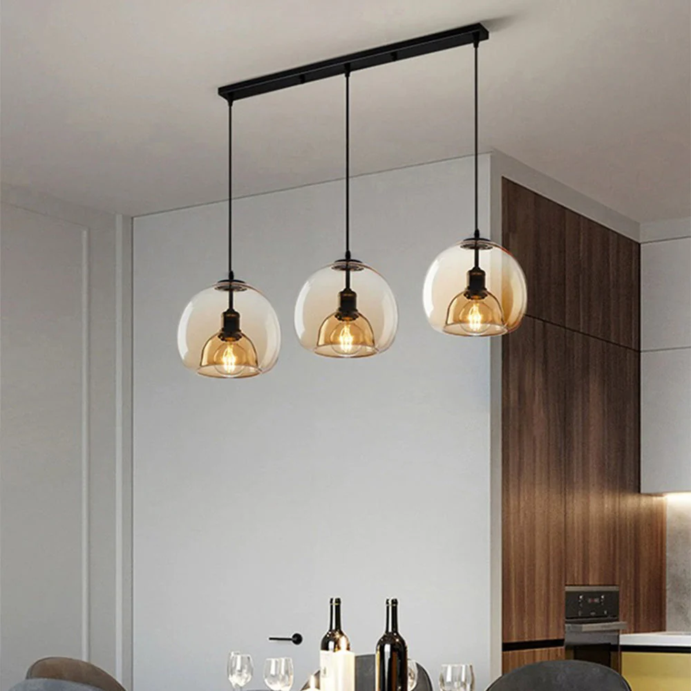 Modern Multi-Head Glass Kitchen Pendant Lighting - Image 10