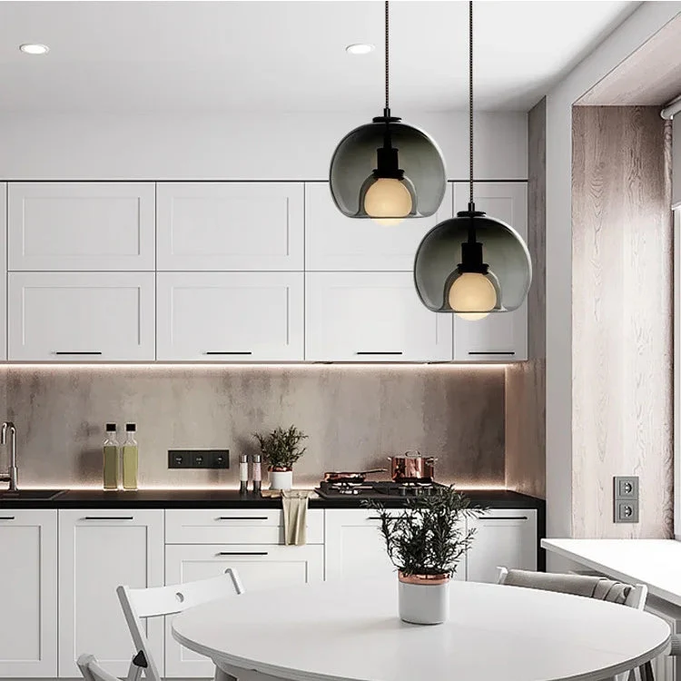Modern Multi-Head Glass Kitchen Pendant Lighting - Image 3