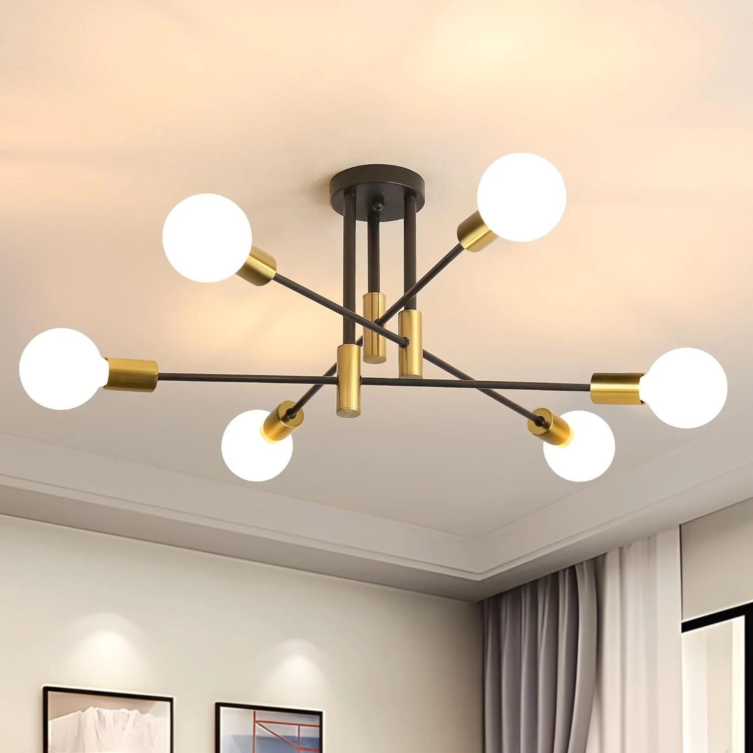 Modern Nordic Black Ceiling Lights - Image 11