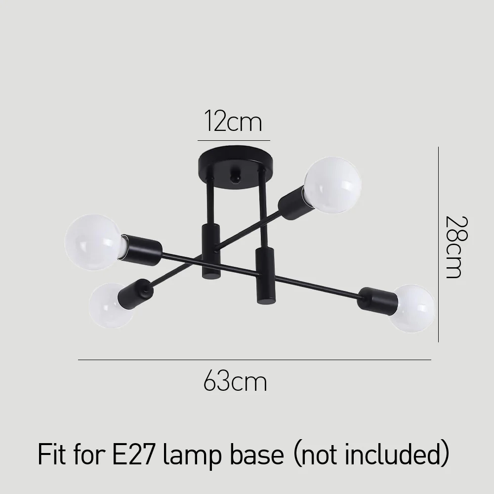 Modern Nordic Black Ceiling Lights - Image 23