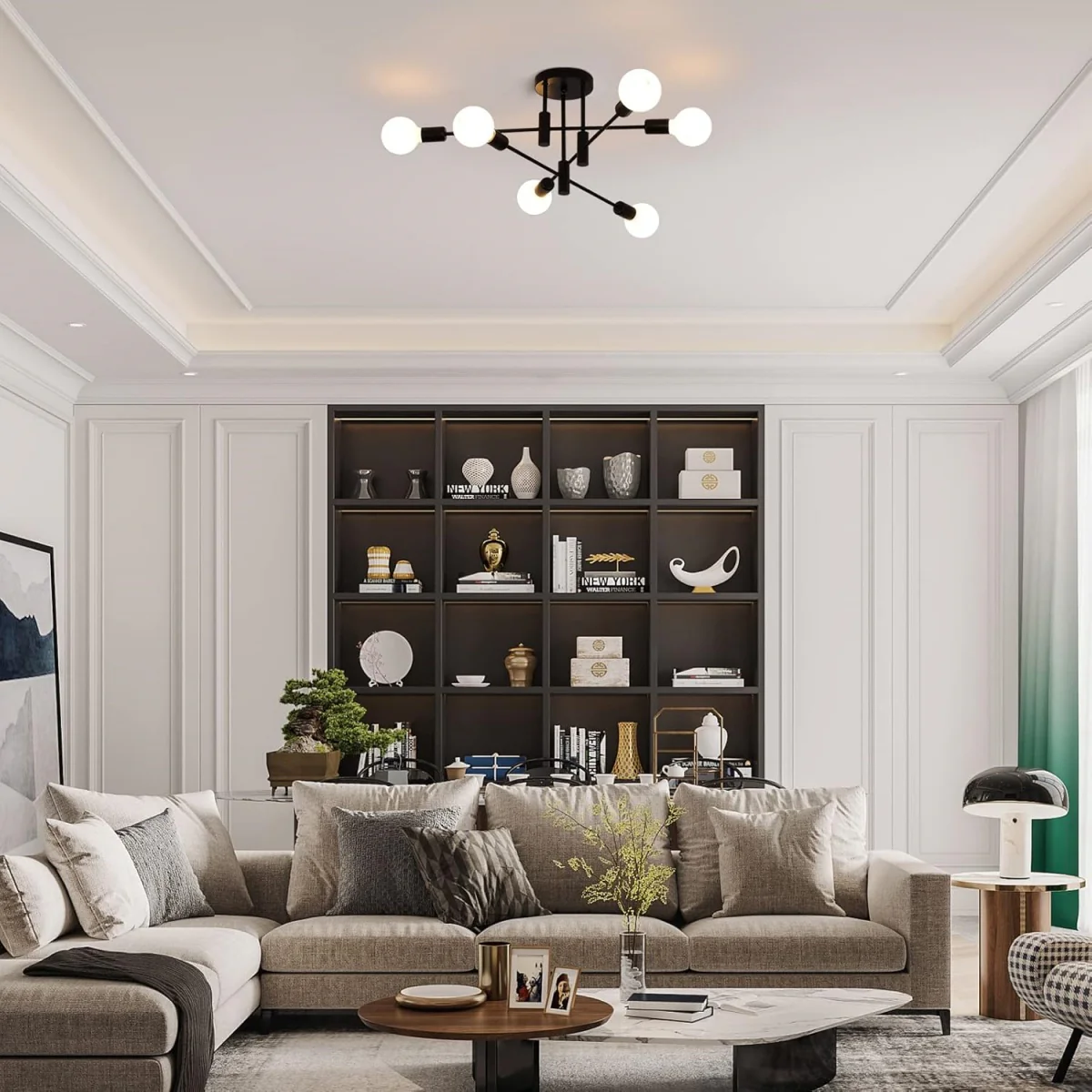 Modern Nordic Black Ceiling Lights - Image 24