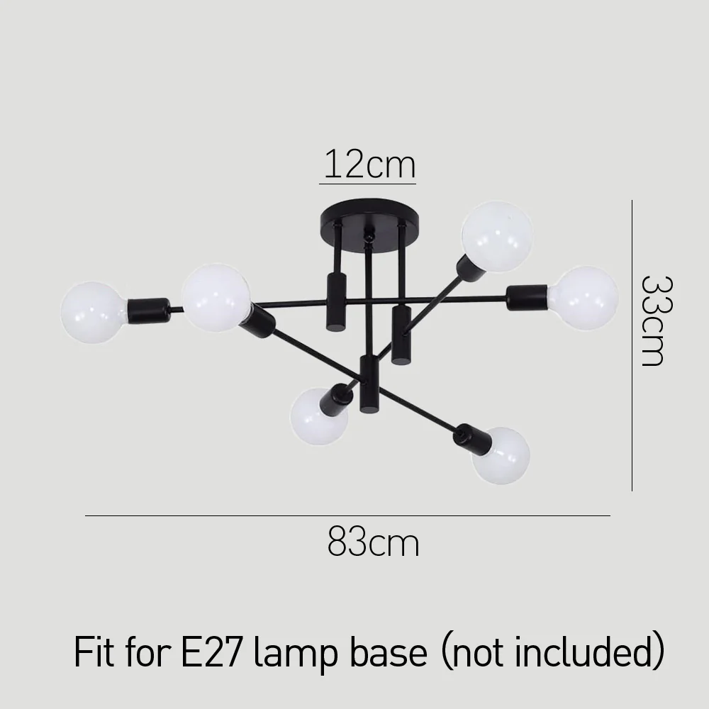 Modern Nordic Black Ceiling Lights - Image 29