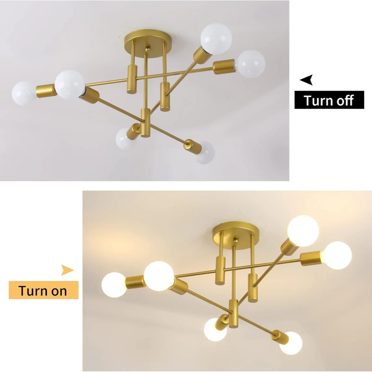 Modern Nordic Black Ceiling Lights - Image 34