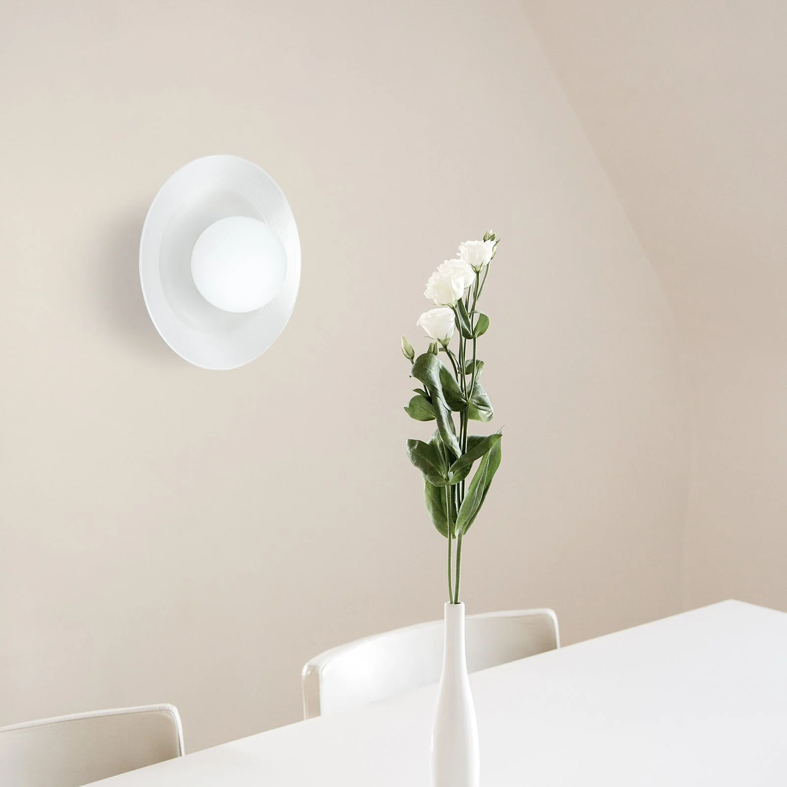 Modern Nordic Dome White Ceramic Wall Light - Image 5