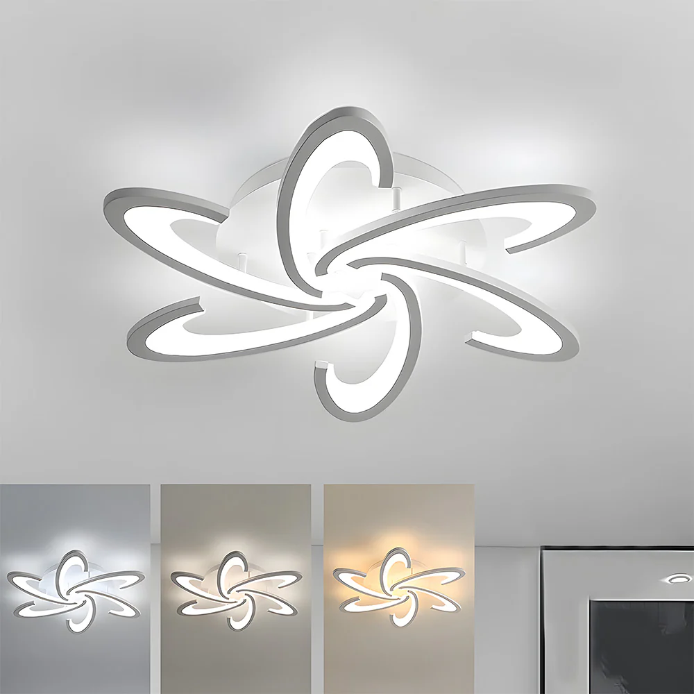 Modern Nordic Iron Living Room LED Ceiling Lights - Image 11