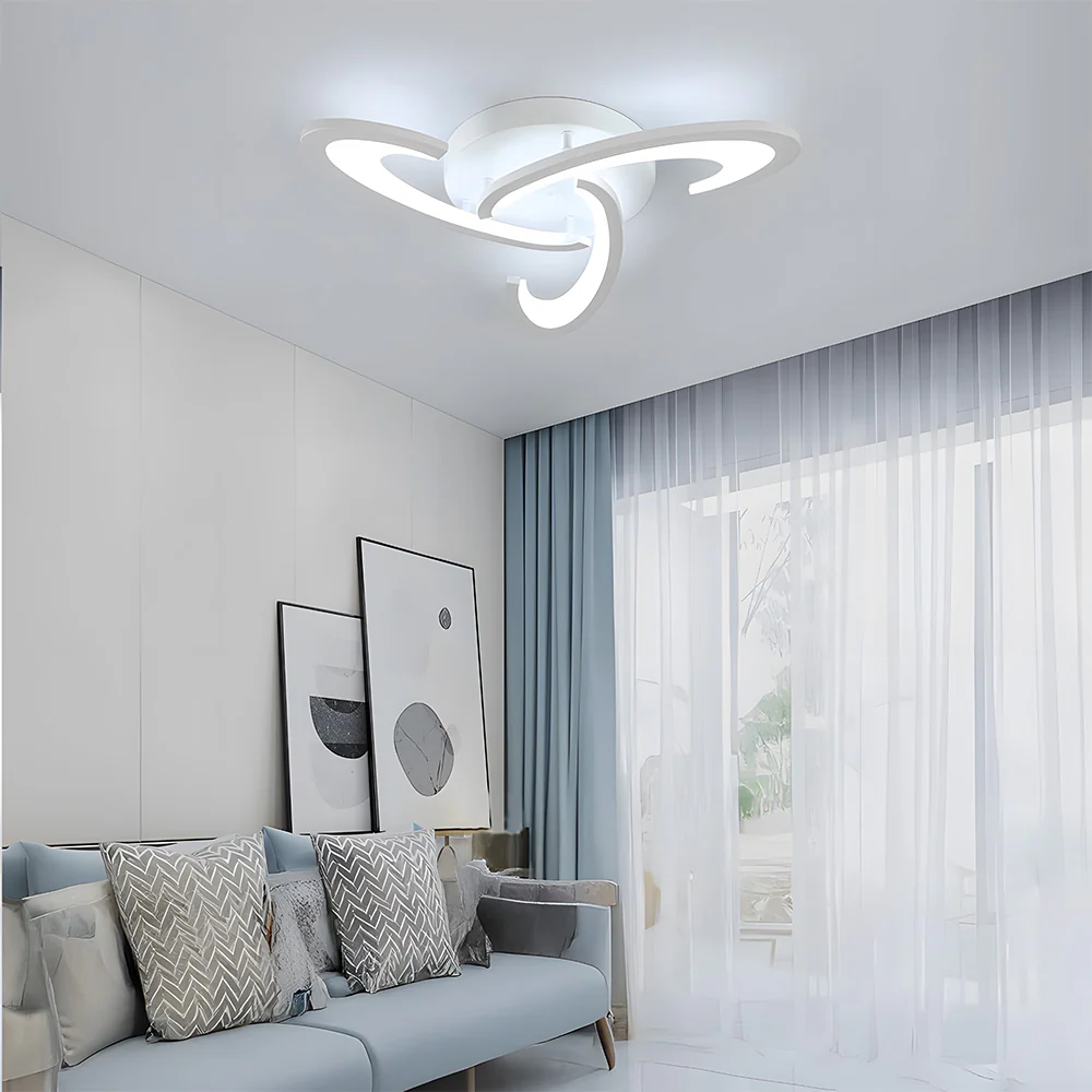 Modern Nordic Iron Living Room LED Ceiling Lights - Image 2