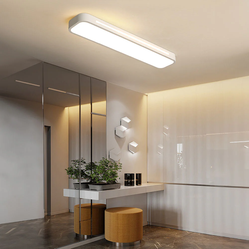 Modern Nordic Minimalist Long LED Ceiling Lighting - Image 21