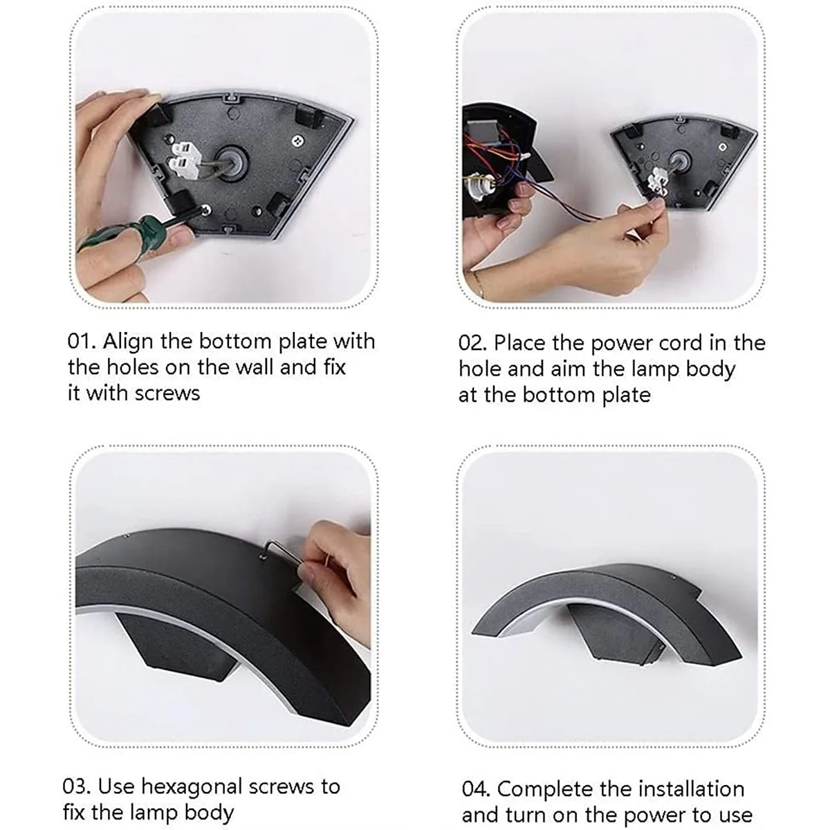 Modern Outdoor Wall Light Waterproof IP65 Suitable for Outdoor Porch Courtyard Garden - Image 10