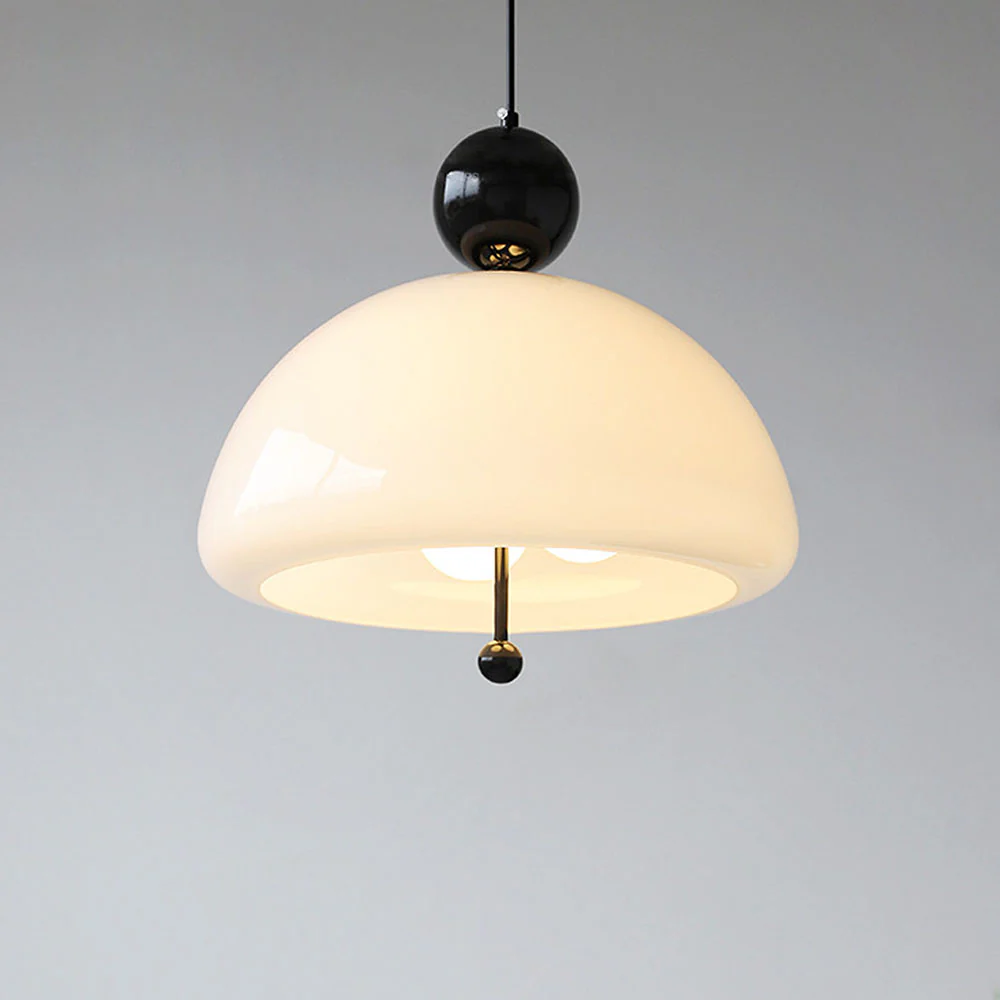 Modern Red Glass Simple Pendant Light For Living Room - Image 17
