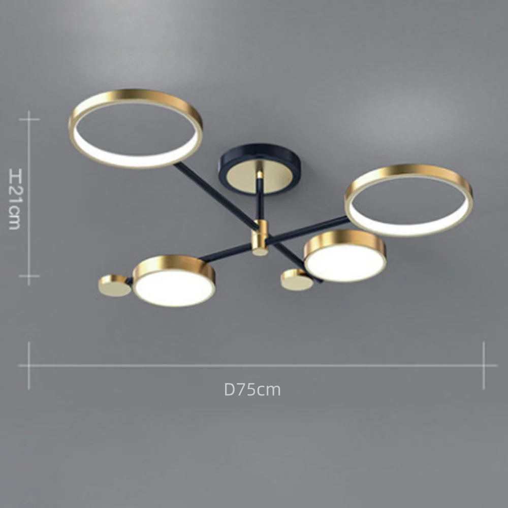 Modern Rings LED Living Room Ceiling Light - Image 4