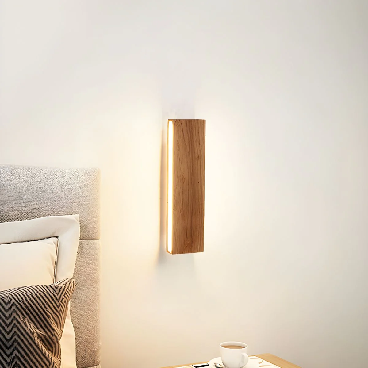 Modern Rotatable Wood Hallway LED Wall Lights - Image 3