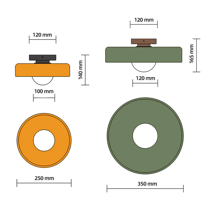 Modern Round Flush Mount Ceiling Light - Image 29