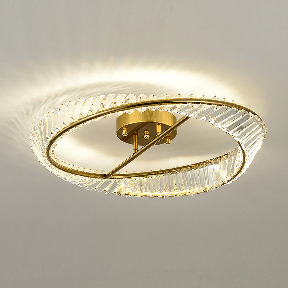 Modern Round LED Crystal Ceiling Lamp For Living Room - Image 11