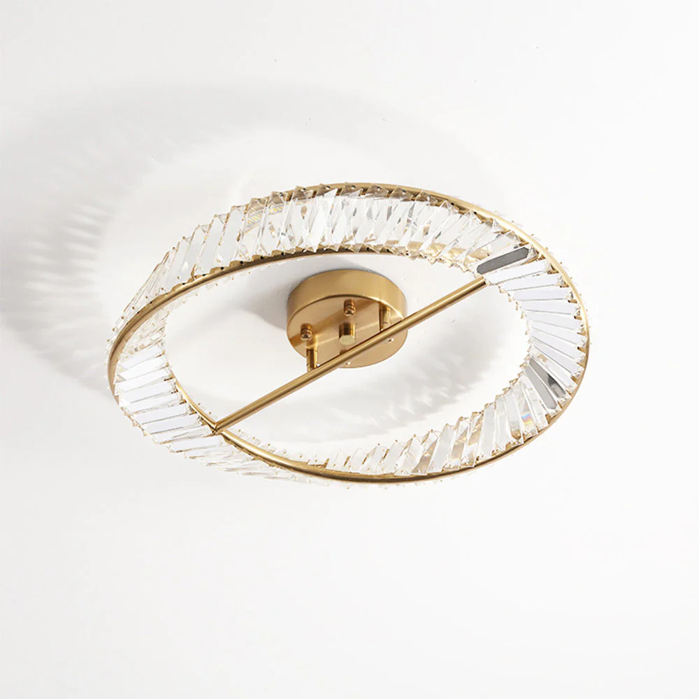 Modern Round LED Crystal Ceiling Lamp For Living Room - Image 13