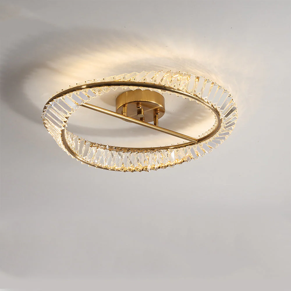 Modern Round LED Crystal Ceiling Lamp For Living Room - Image 15