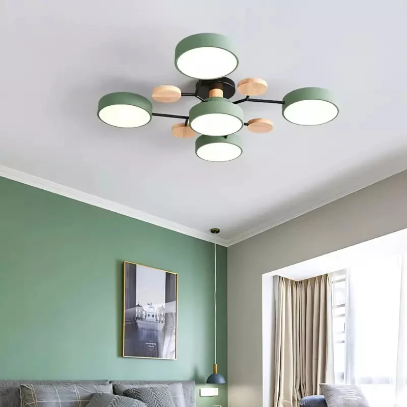 Art Deco Chandelier, Modern Flush Mount Chandelier Ceiling Light - Image 8