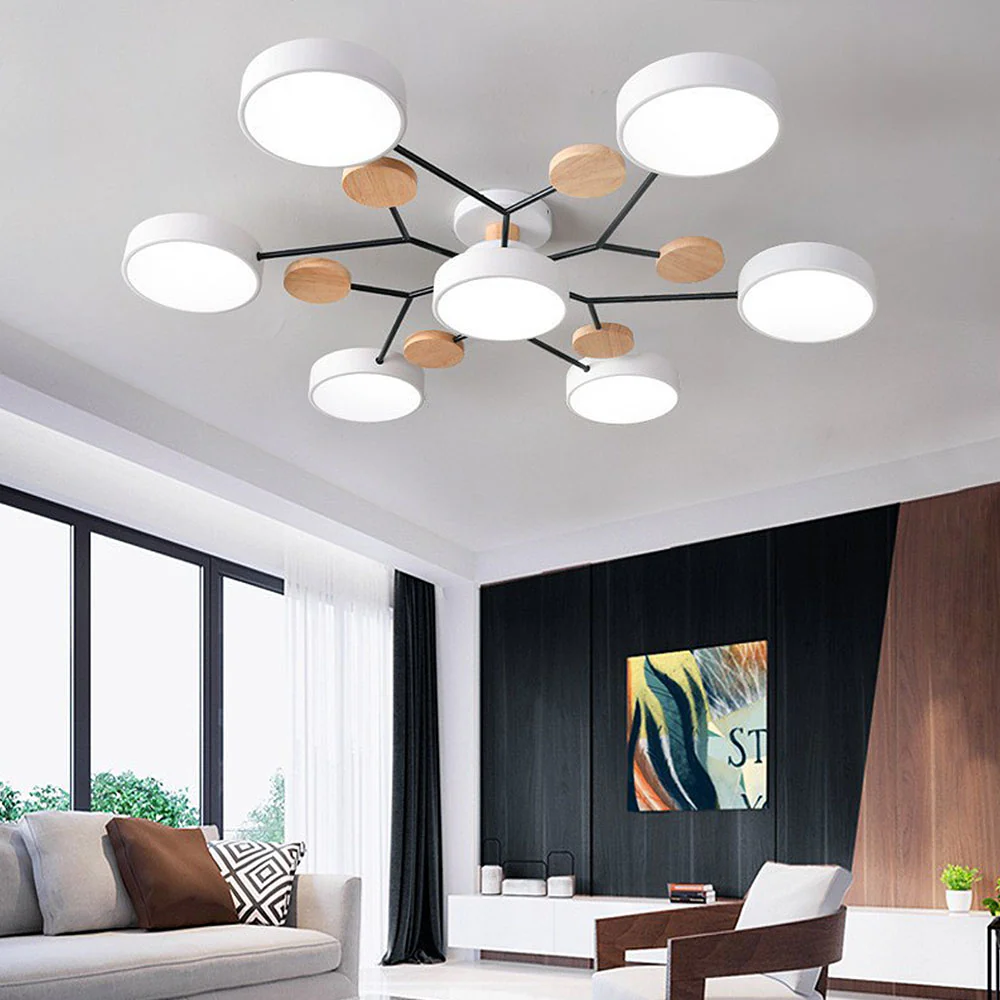 Art Deco Chandelier, Modern Flush Mount Chandelier Ceiling Light - Image 38