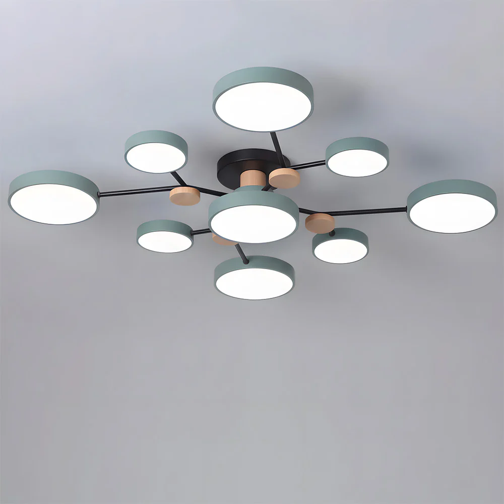 Modern Semi Flush LED Ceiling Lights for Bedroom Living Room - Image 35