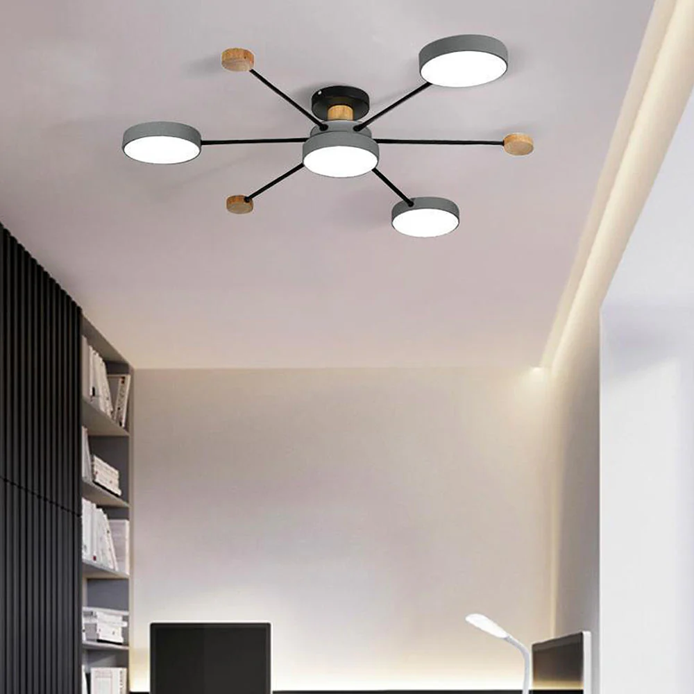 Modern Semi Flush Mounted LED Ceiling Lights for Living Room - Image 8