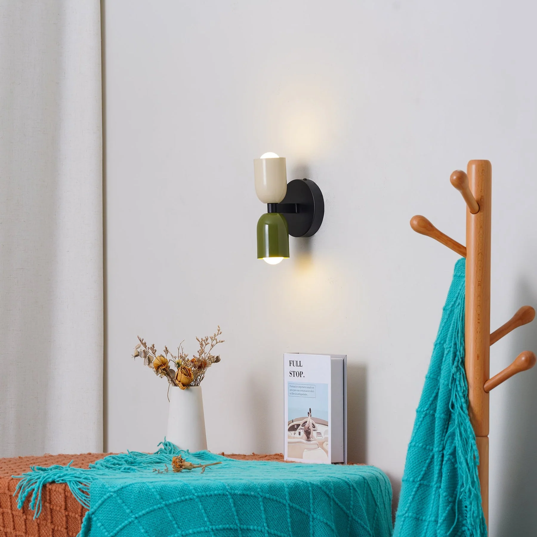 Modern Short Double Head Vintage Utility Room Wall Light - Image 8