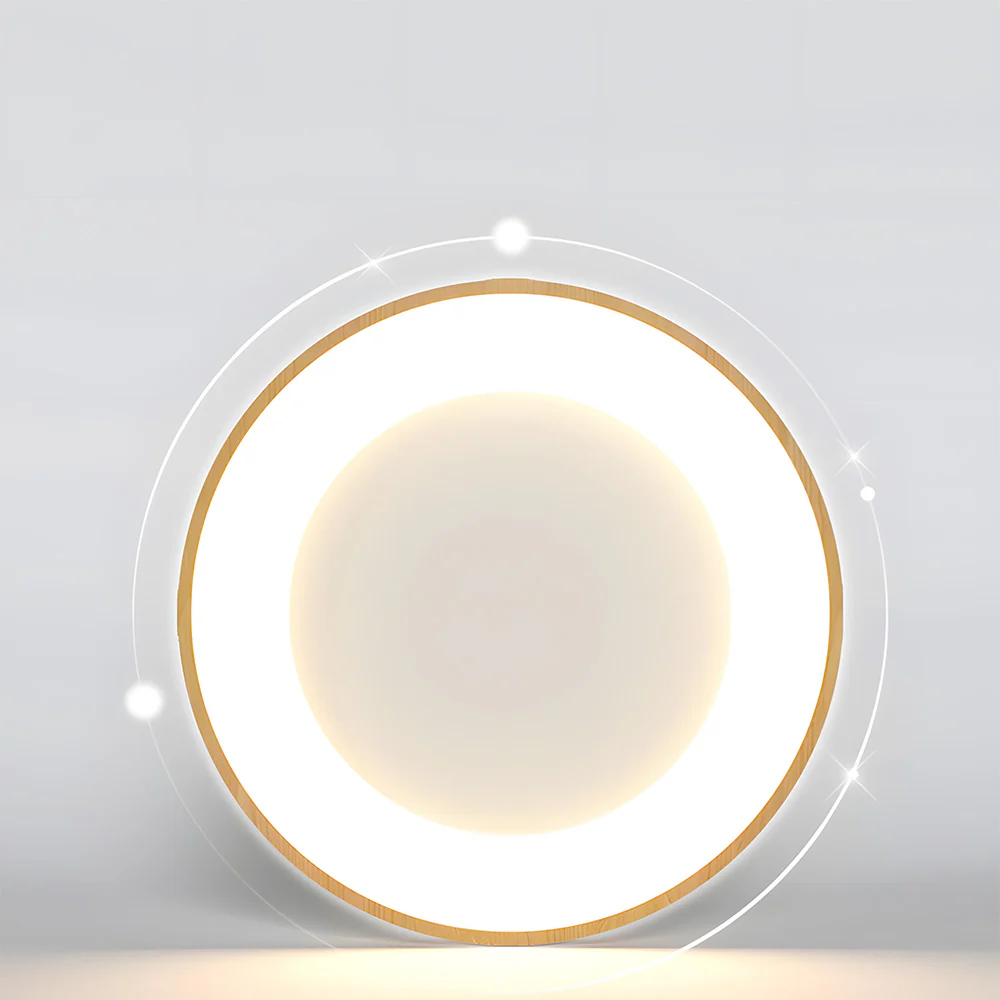 Modern Simplistic Iron Circle Ceiling Light Fixture For Bedroom - Image 19