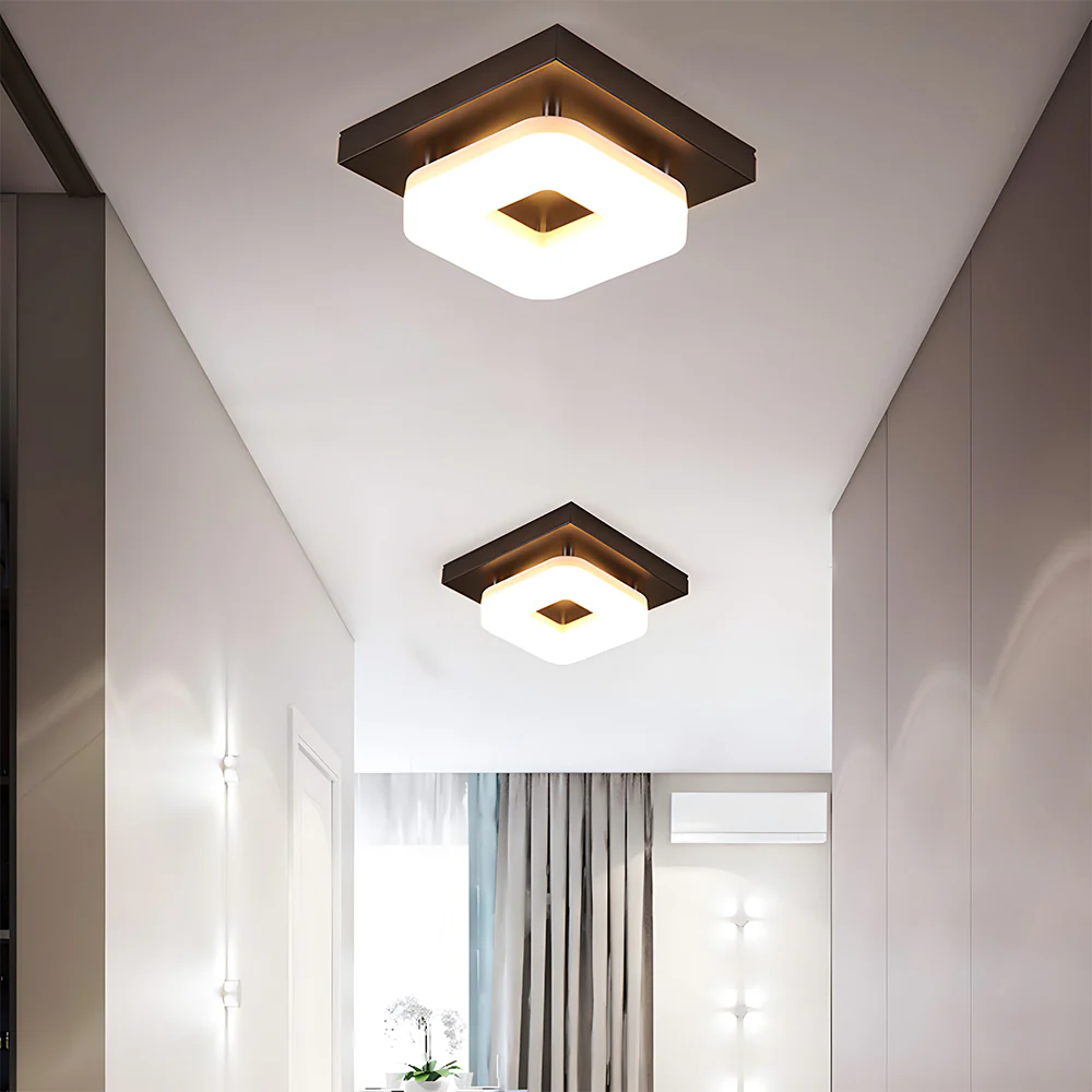 Modern Square Acrylic Led Hallway Ceiling Light - Image 6