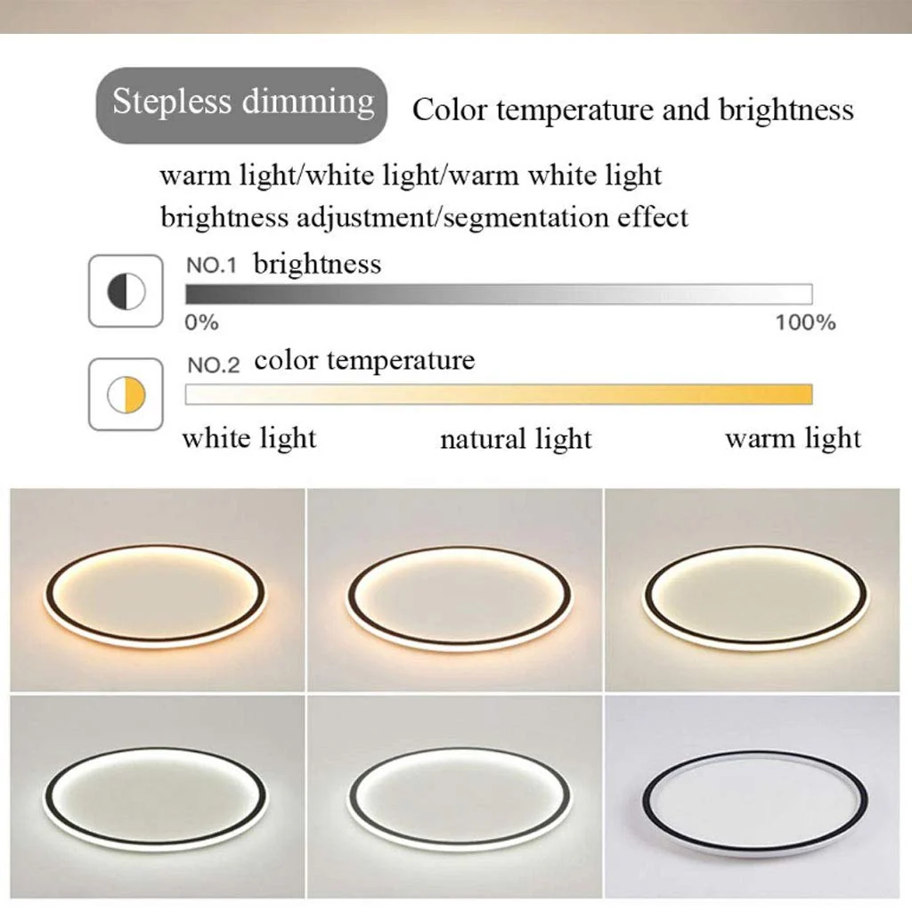 Modern Ultra-thin Round Low Ceiling Light - Image 3