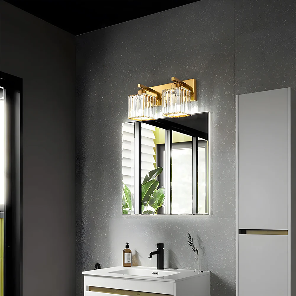 Modern Vanity Lights Fixtures Crystal Glass Wall Sconces - Image 5