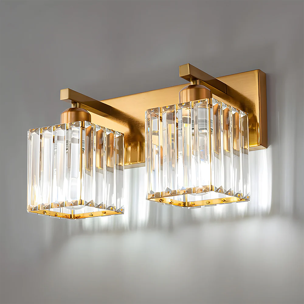 Modern Vanity Lights Fixtures Crystal Glass Wall Sconces - Image 6