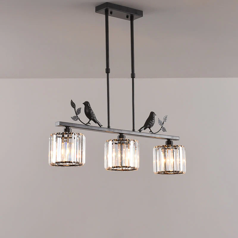 Multi-Head Birdie Designer Long Crystal Island Lamps - Image 8
