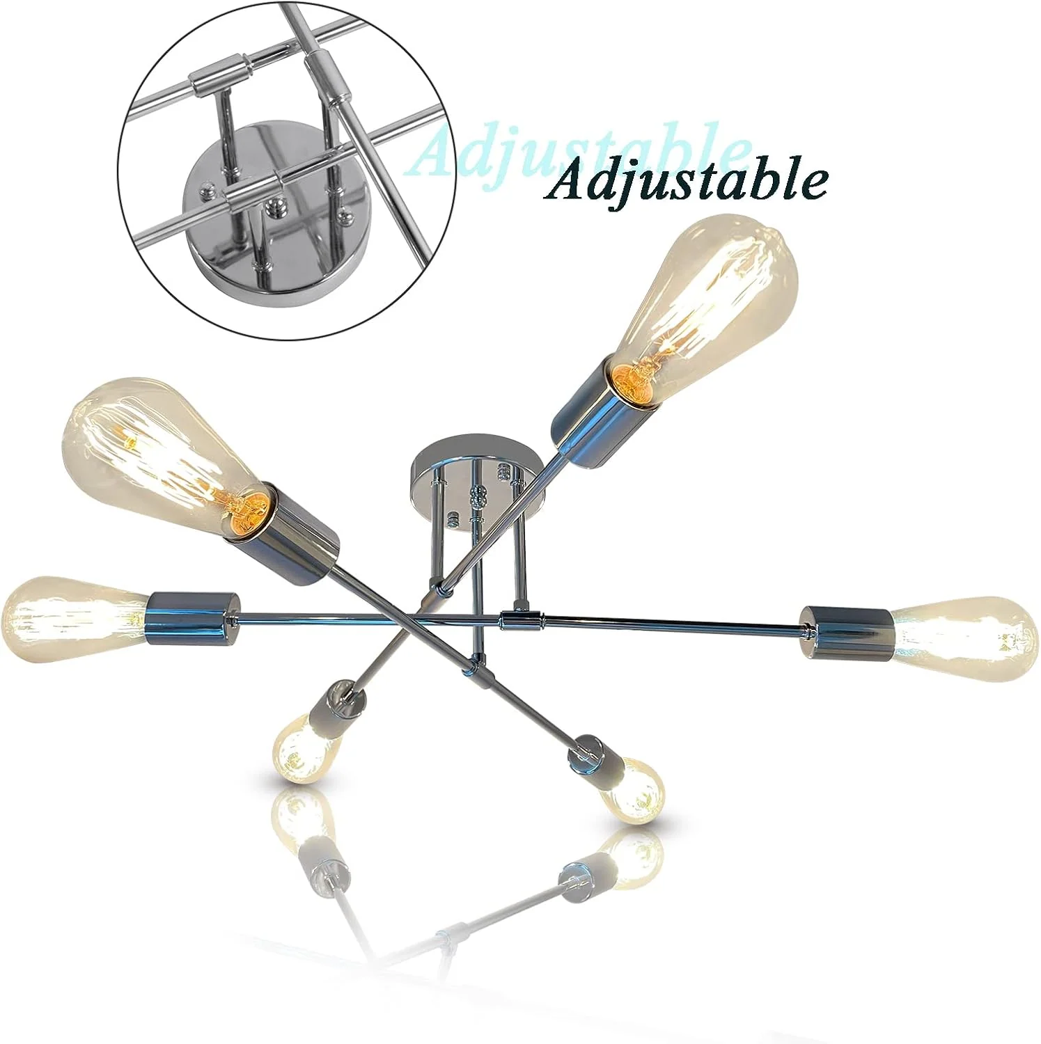 Multi-Heads Creative Iron Bedroom Ceiling Lights - Image 8