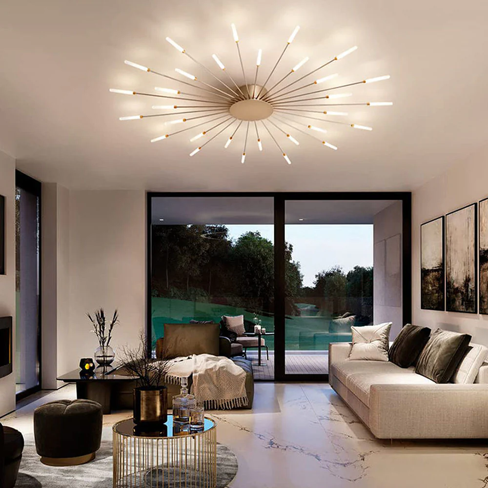 Multiple-Head Creativity Bedroom LED Ceiling Light - Image 39